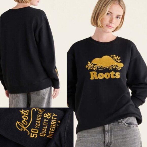 Roots - 50th Cooper BF Crew Sweatshirt Limited Ed. Anniv. Golden Beaver | Small - Picture 1 of 11